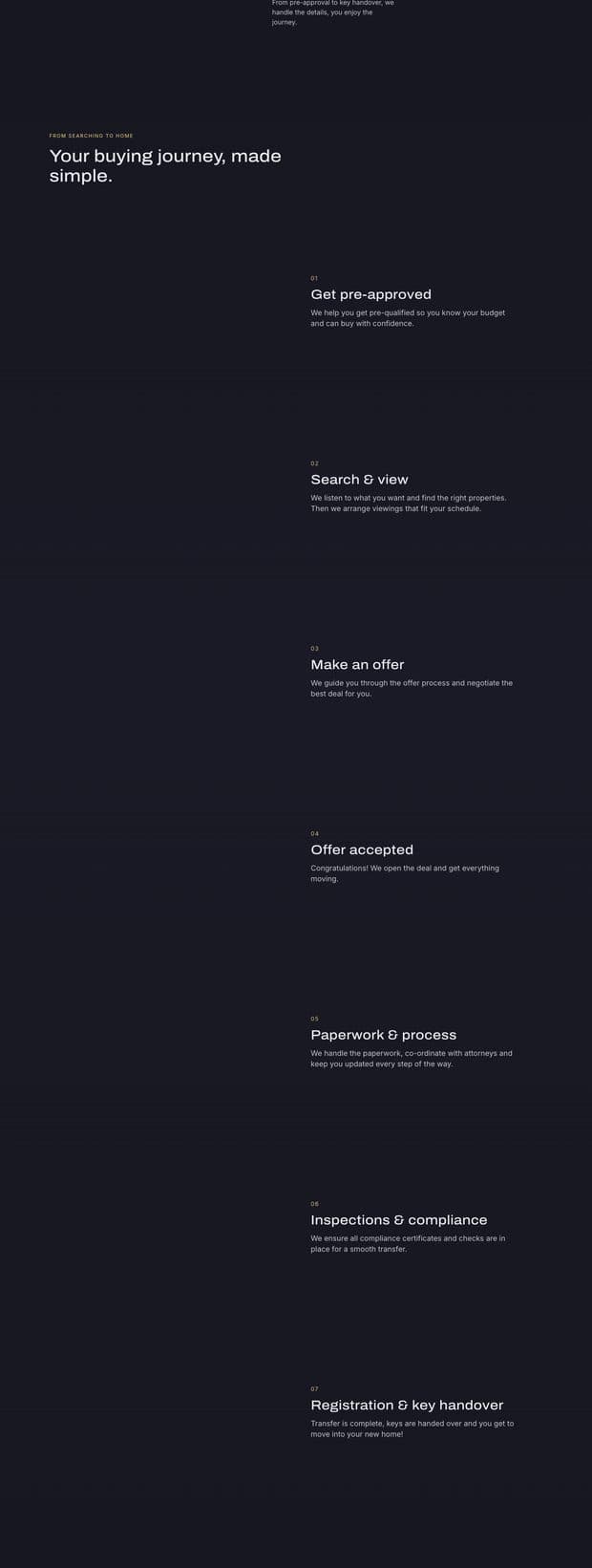 The Ross Dreyer Properties homepage, part 2 of 3