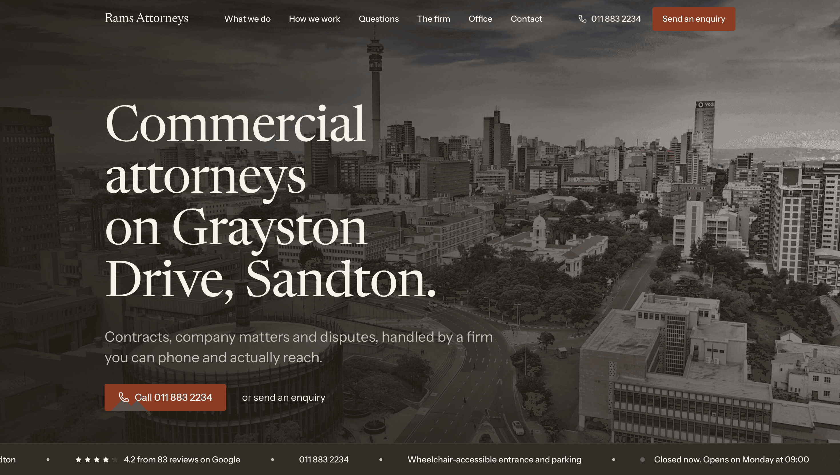 The Rams Attorneys homepage